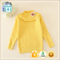 O-cou enfants tricot chandail fleur impression chandails d&#39;hiver pour les filles enfants pulls d&#39;automne